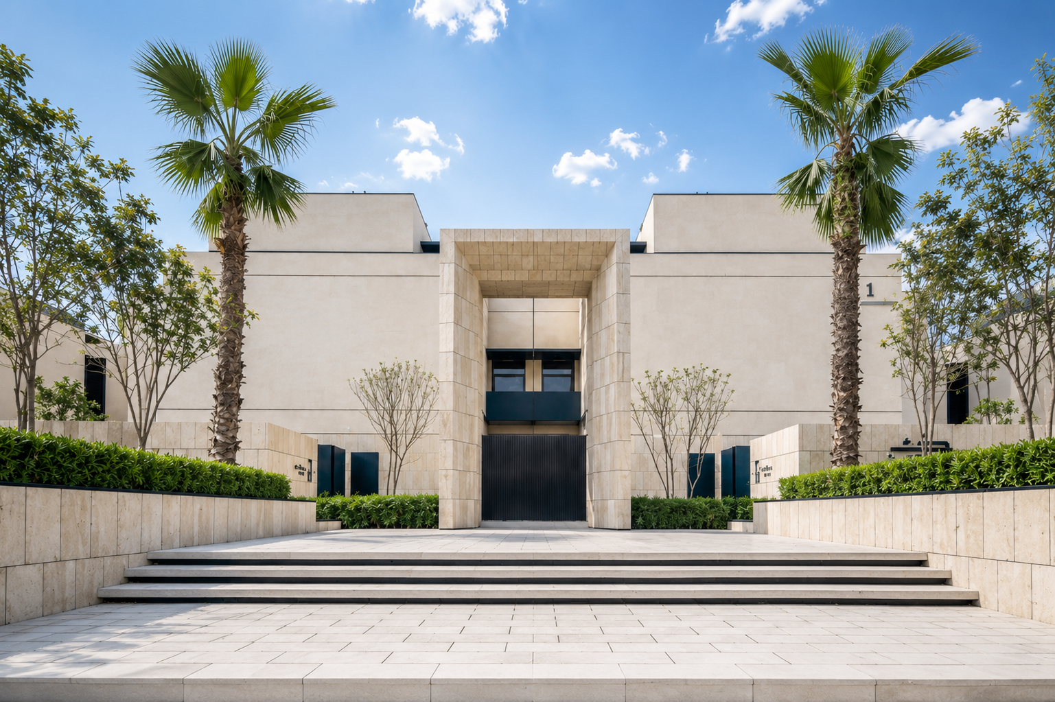 بوابات المجمع السكني